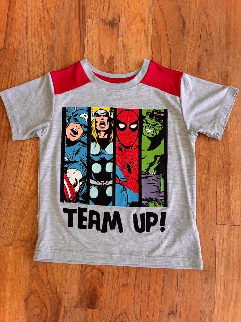 Marvel Kids Team Up! Superhero Athletic Graphic Tee
